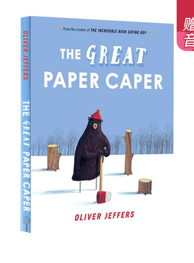 英文原版 The Great Paper Caper 大熊的纸飞机 精装大开本收藏版 培养生态环保意识 Oliver Jeffers 奥利弗杰弗斯