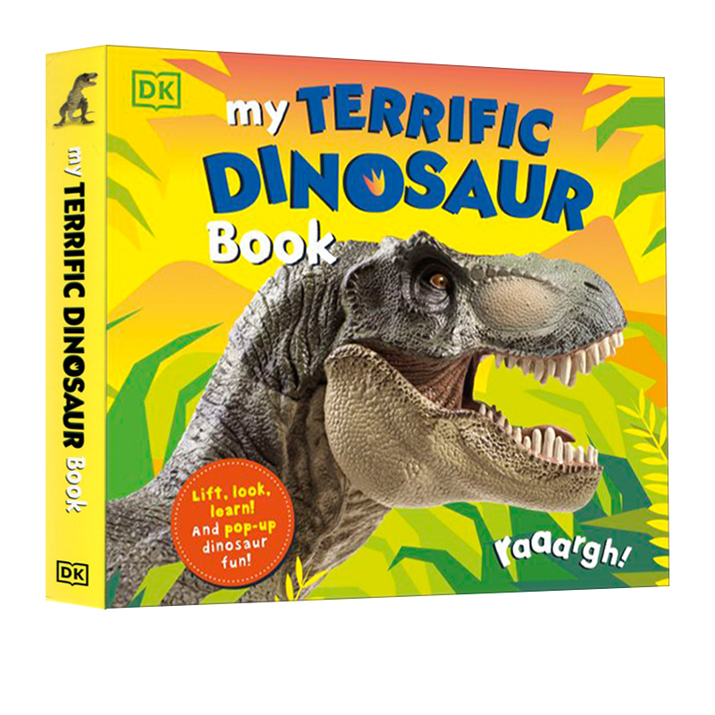 DK My Terrific Dinosaur Book 恐龙 纸板书 立体操作书 幼儿早教 恐龙史前动物认知启蒙