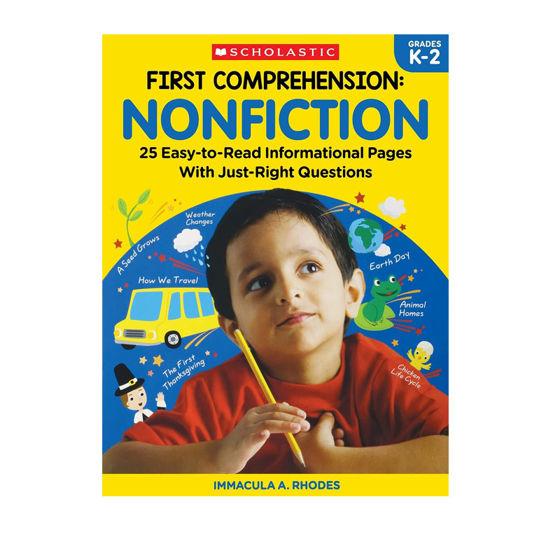 First Comprehension: Nonfiction 学乐漫画版图解英语 儿童阅读理解能力提升 英语启蒙学习辅导用书 附答案 Scholastic学乐出品