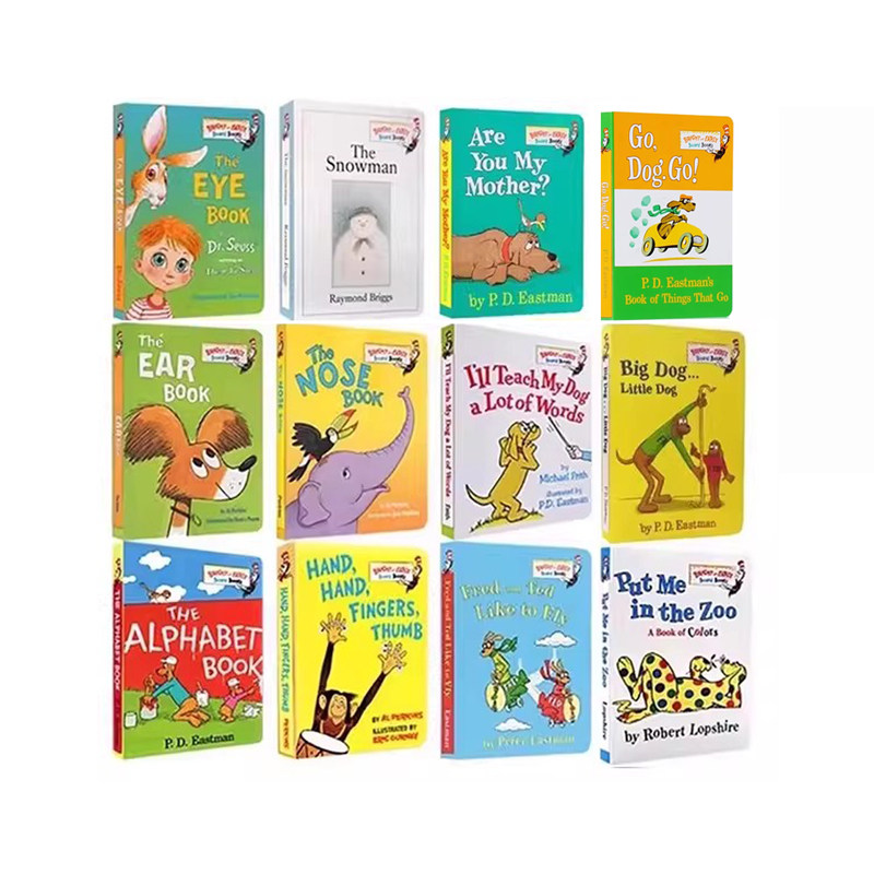 英文原版 Are You My Mother 苏斯博士纸板书同系列  纸板书 12册  Nose 亲子共读 儿童启蒙早教书