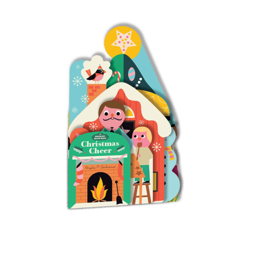 圣诞节 纸板造型书 英文原版 Bookscape Board Books: Christmas Cheer  Chronicle出品