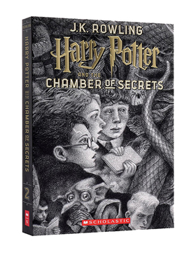 英文原版 哈利波特 20周年美国版 Harry Potter and The Chamber of Secrets 哈利波特与密室 JK罗琳科幻小说