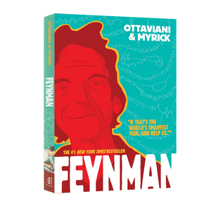英文原版 Feynman 费曼 全彩漫画图像式人物传记科普绘本 中小学课外阅读故事书