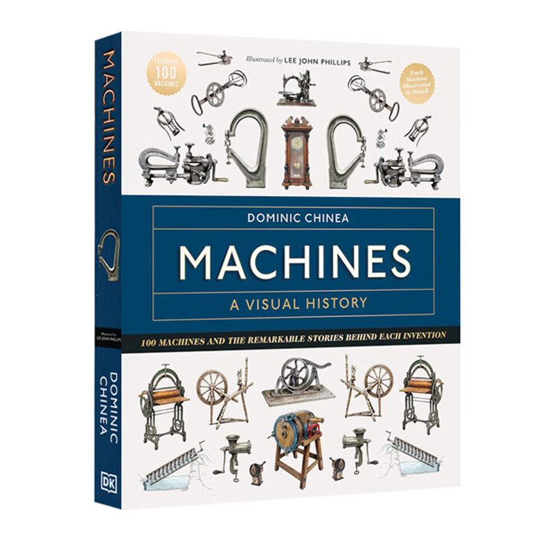 英文原版 Machines A Visual History 机器视觉历史百科全书 DK科普百科读物 工具指南百科科普读物