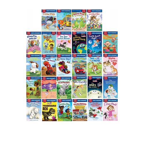 美国兰登经典分级读物1阶段 一阶段 强化补充套装 Step into Reading 1 28册 英文原版儿童启蒙绘本读物 幼儿兰登书屋绘本系列