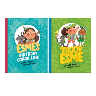 全彩桥梁章节书 英文原版 含1册精装 艾美系列2册合售 儿童课外阅读故事图画书 Esme