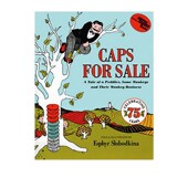 儿童英文启蒙认知图画书 Sale Caps 英文原版 吴敏兰绘本123 for 韵文 绘本 卖帽子 经典