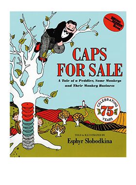 英文原版 Caps for Sale 卖帽子 韵文 吴敏兰绘本123 经典绘本 儿童英文启蒙认知图画书