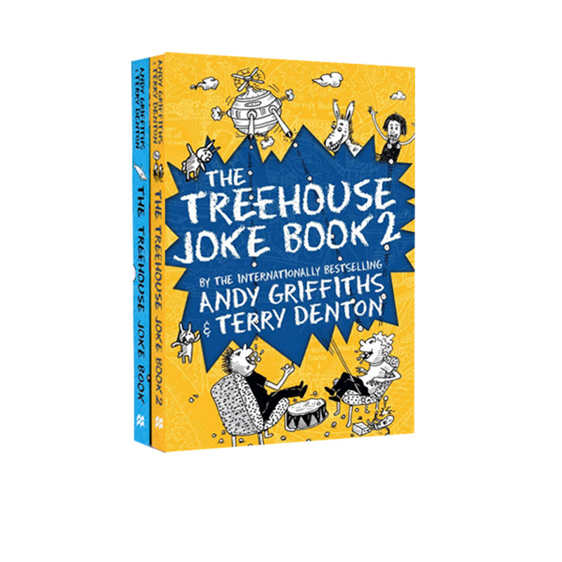 原版 the treehouse joke book 1-2 2册合售 小屁孩树屋历险记笑话书