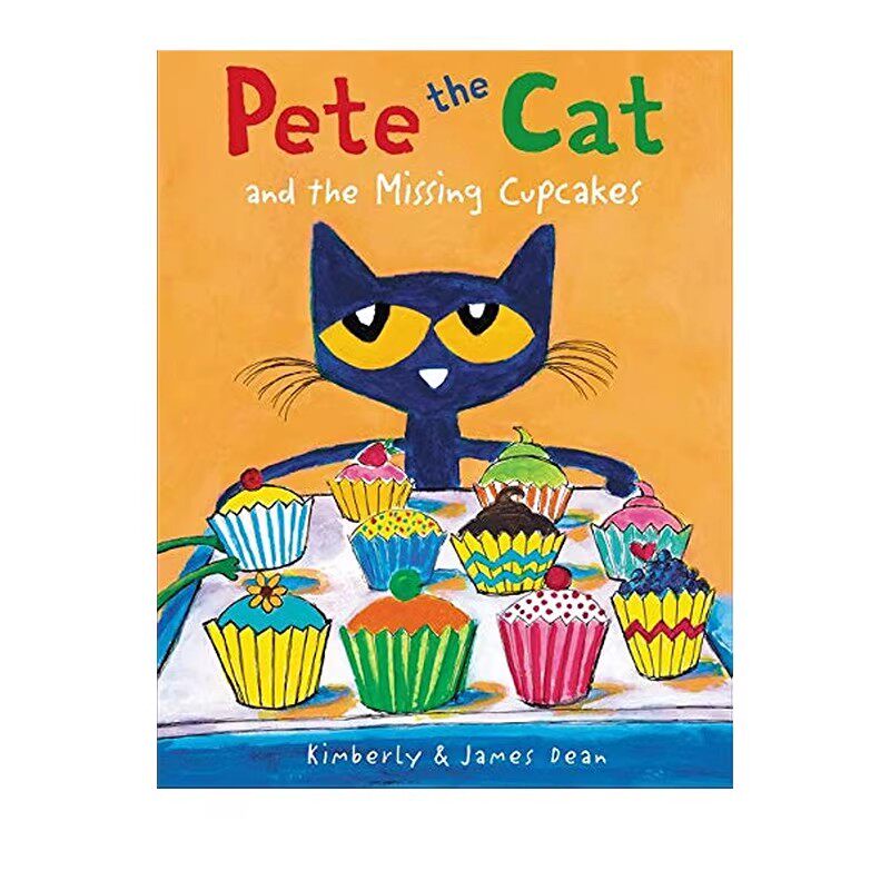 预售 英文原版 Pete the Cat and the Missing Cupcakes 皮特猫和消失的纸杯蛋糕 精装绘本 儿童启蒙图画故事书