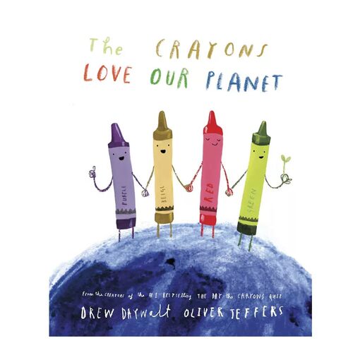 预售 英文原版 The Crayons Love Our Planet 蜡笔爱地球 精装 环保主题绘本 幼儿自然启蒙读物