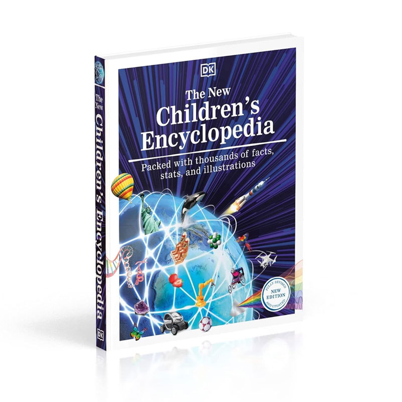 DK儿童百科全书 英文原版 The New Children's Encyclopedia 精装 精美插图 空间地球环境生态图解百科