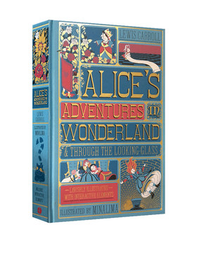 英文原版 爱丽丝梦游仙境和镜中奇遇记 Alice’s Adventures in Wonderland 3D复刻手工立体书 内含互动式机关 精装收藏版