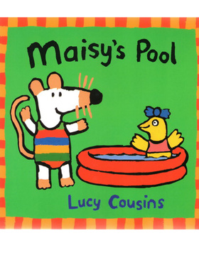 英文原版 Maisy's Pool 小鼠波波的泳池 廖彩杏推荐绘本 儿童启蒙认知图画故事书 宝宝亲子读物 Lucy Cousins