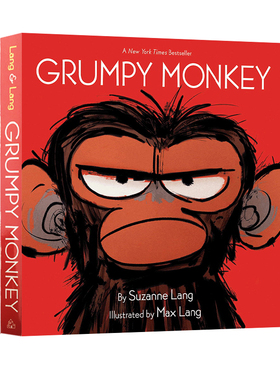 预售 英文原版 暴怒猴 Grumpy Monkey 情绪暴躁的猴子 幼儿情绪管理纸板书 儿童用英语启蒙图画书