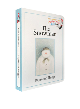 英文原版 The Snowman 雪人 纸板书 圣诞节 汪培珽英文书单推荐 苏斯博士 儿童启蒙无字图画故事书