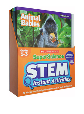 1-3年级 小学低年级 英文原版 SuperScience STEM Instant Activities Grades1-3 儿童科学物理/生命/地球 15册 含教学笔记