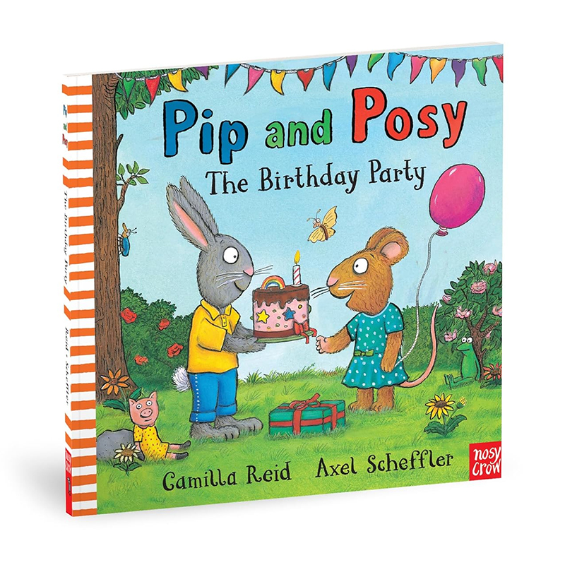 预售 波西和皮普 生日派对 纸板书 Pip and Posy: The Birthday Party 英文原版 Axel Scheffler 儿童纸板图画故事绘本 英语启蒙