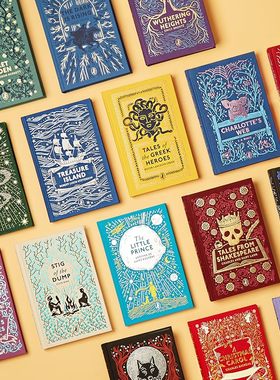 Charlotte's Web夏洛的网英文原版 The Wizard of Oz绿野仙踪 Puffin Clothbound Classics 企鹅海雀布纹经典收藏版儿童文学名著