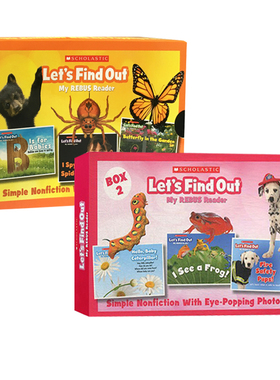 英文原版 儿童科学绘本 Let's Find Out My Rebus Readers 学乐科学指南全集2盒 全48册 小学课外阅读自然科普绘本