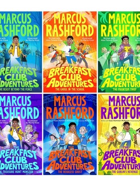 预售 英文原版 早餐俱乐部大冒险系列 The Breakfast Club Adventures 系列 6册套装 Marcus Rashford作品