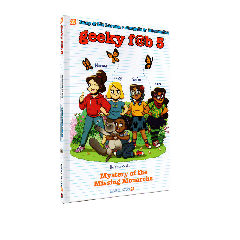 英文原版 Geeky Fab 5 Vol. 2: Mystery of the Missing Monarchs 科学5少女 精装 青少年科幻漫画绘本 儿童英文课外读物