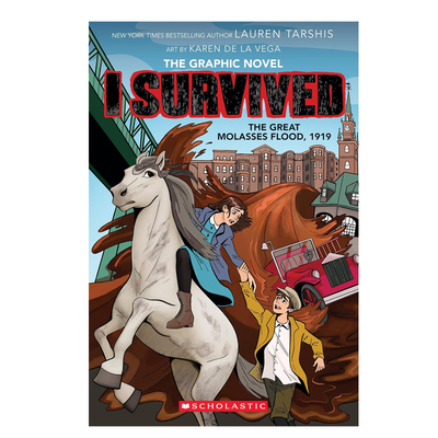 预售 英文原版 幸存者 I Survived#11 1919 年糖蜜大洪水 灾难历史漫画 the Great Molasses Flood, 1919 逃生指南 学乐Scholastic