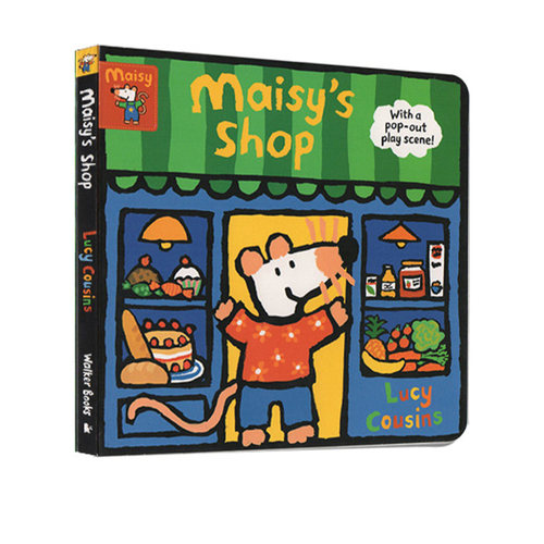小鼠波波立体场景系列 Maisy's Shop With a pop-out play scene 小鼠波波的商店 操作纸板书 英文原版启蒙绘本亲子 Lucy Cousins