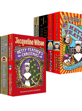 麻辣女生基地 小羽毛海蒂系列8册 Jacqueline Wilson Hetty Feather Series Collection英文原版 插画Nick Sharratt