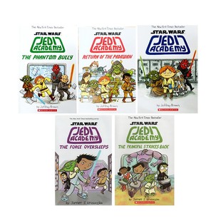 进口正版 星球大战英文原版 Wars Scholastic学乐漫画书 儿童冒险章节桥梁故事书 绝地学院 5册儿童版 Jedi Star 10岁 Academy