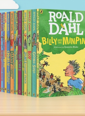 Roald Dahl 罗尔德达尔16册英文原版小说 Fantastic Mr Fox 了不起的狐狸爸爸 The BFG 圆梦巨人 Matilda 马蒂尔达 The Witches