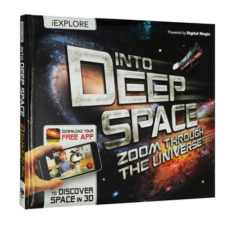 英文原版 iExplore-Into Deep Space 科学跑出来系AR系列 宇宙 3D实境互动书