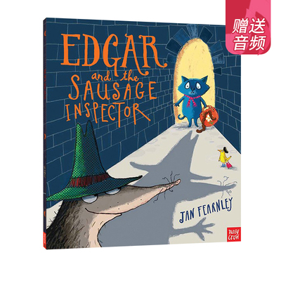 英文原版 Edgar and the Sausage Inspector 儿童英语启蒙 幽默故事绘本图画书 亲子共读 赠官方音频 Jan Fearnley