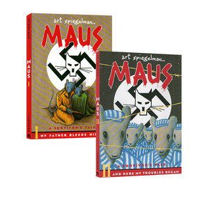 英文原版 Maus I II 鼠疫 2册 A Survivors Tale Art Spiegelman 阿特斯皮格曼 漫画绘本
