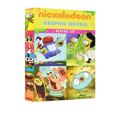 英文原版 Nickelodeon Boxed Set 4册盒装 儿童幽默漫画读物合集 尼克国际儿童频道动画绘本 儿童英语课外阅读