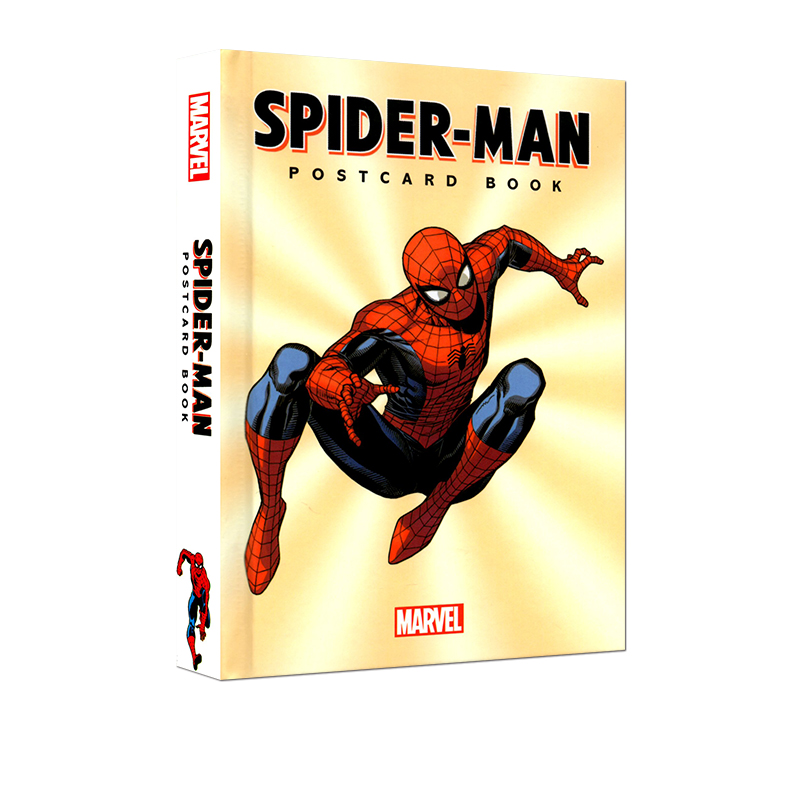 英文原版 蜘蛛侠明信片 Spider-Man Postcard Book 精装 漫威周边