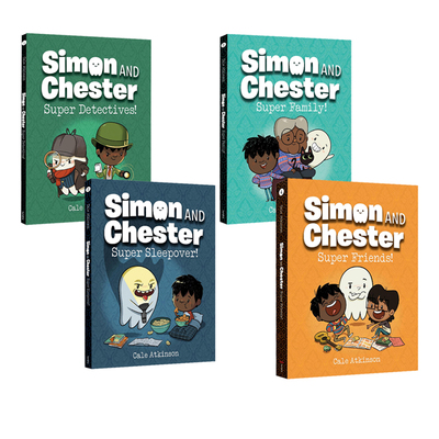 英文原版 Simon and Chester 西蒙和查斯特 4册合售 含1本精装 儿童全彩漫画绘本 儿童课外阅读故事书