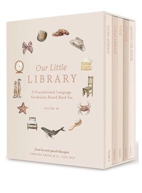 预售 我们的小冒险 Our Little Library: A Foundational Language Vocabulary Board Book 5册礼盒装 婴儿基础语言词汇表