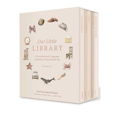 我们的小冒险 Our Little Library: A Foundational Language Vocabulary Board Book 5册礼盒装 婴儿基础语言词汇表