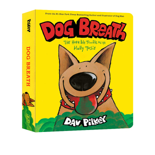 Pilkey Hally 狗狗 Breath 神探狗狗作者 幽默搞笑趣味圖畫書 Dav 幼兒早教啟蒙認(rèn)知 Dog 紙板書 Tosis 英文原版 現(xiàn)貨 呼吸
