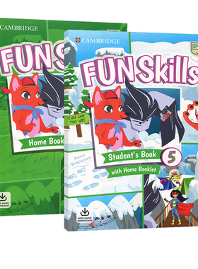 2020新版剑桥少儿英语YLE考试五级官方备考书 Fun Skills Level 5 for A2 Flyers 英文原版 Cambridge English 含练习册