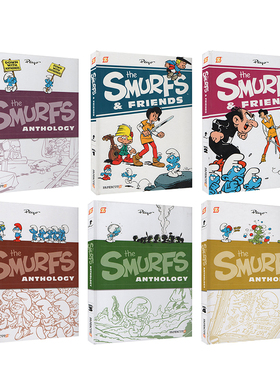 英文原版 Smurfs 蓝精灵 成人艺术漫画 The Smurfs & Friends 蓝精灵和朋友们 Smurfs Anthology 贝约蓝精灵