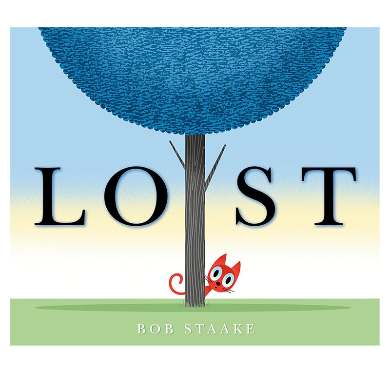 英文原版 Lost 名家Bob Staake 寻找丢失的猫 无字书 精装绘本 24年10月新品