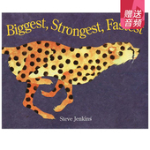 绘本图画书 Fastest Biggest 英文原版 Steve Strongest 史蒂夫·詹金斯 科学艺术认知系列 凯迪克大奖作者 Jenkins