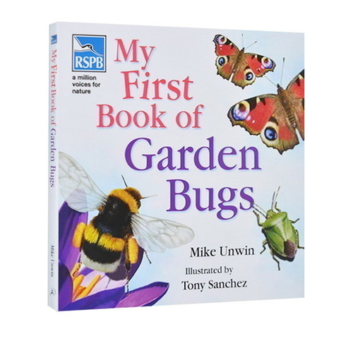 英文原版 My First Book of Garden Bugs(RSPB)  精装 青少年科普绘本图画书 STEM读物
