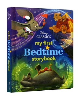 预售 英文原版 My First Disney Classics Bedtime Storybook 6个故事合辑 精装 迪士尼睡前晚安读物童话故事