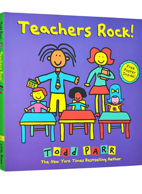英文原版 Teachers Rock 精装 绘本图画书 名家Todd Parr 纽约时报畅销书作家 孩子的情商培养书系列