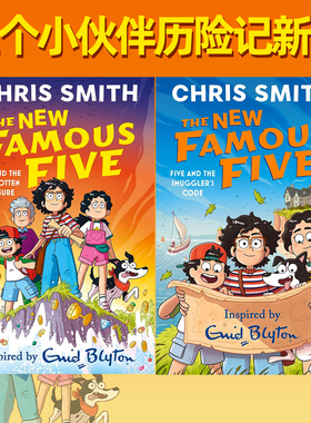 预售 英文原版 新五个小伙伴历险记 The New Famous Five 2册 儿童动作冒险侦探小说 Chris Smith