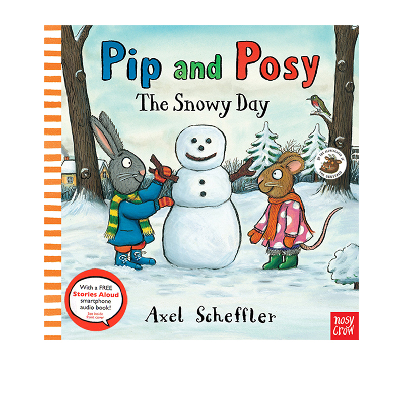 英文原版 Pip and Posy 波西和皮普 The Snowy Day 下雪天 名家Axel Scheffler 儿童图画故事书漫画书