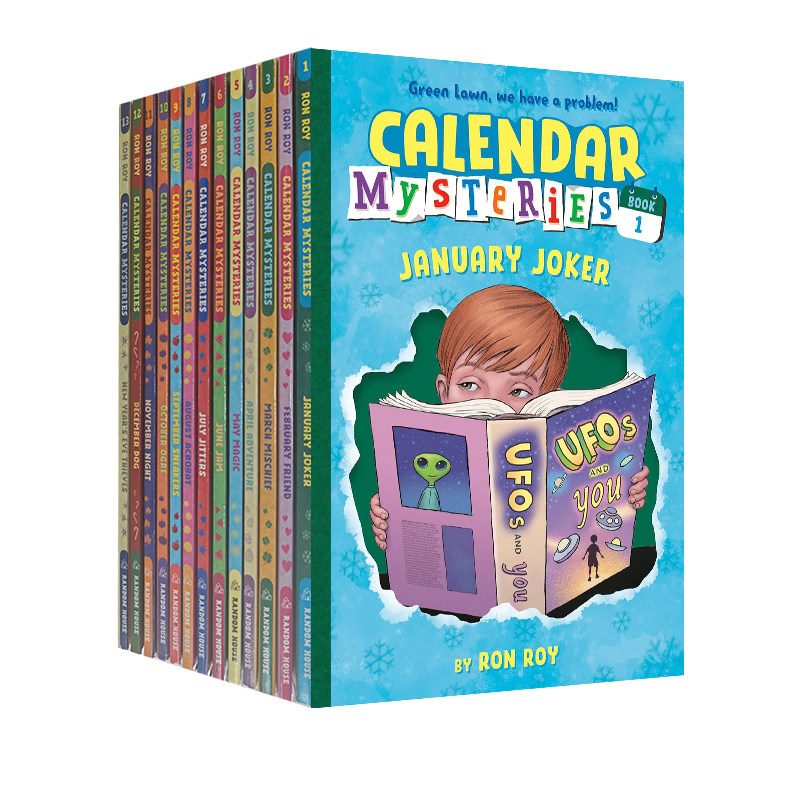 英文原版 Calendar Mysteries 月份的奥秘 13册合售 儿童章节桥梁小说 青少年课外读物 ATOZ 同作者 Ron Roy